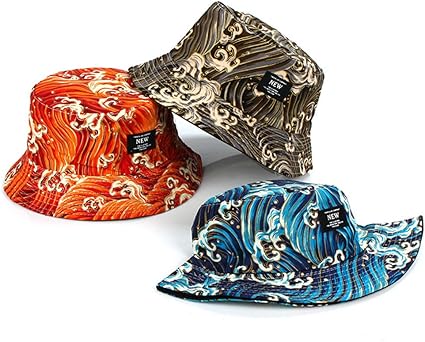 Bucket Hat The Great Wave Off Kanagawa Fishing Hat Japan Art