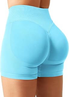 YEOREO SoftHue Women Workout Gym Impact Shorts Hidden Scrunch Butt Lifting 2.5"/3.6"/4.5"/6" Seamless Shorts