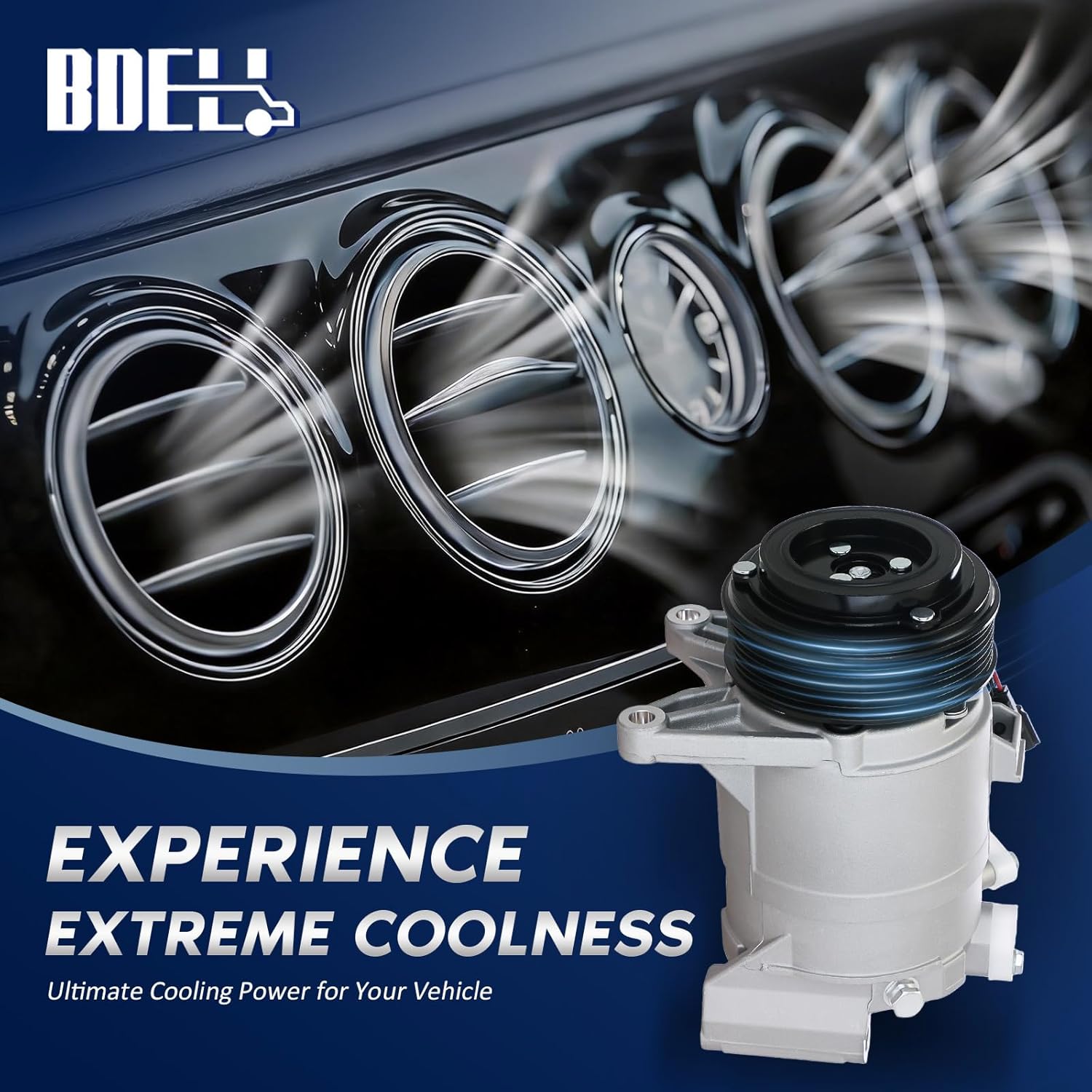 BDELI Air Conditioning AC Compressor Replacement for 3.5 2009-2014 Nissan Maxima Murano, 2013-2014 Pathfinder, 2011-2015 Quest, AC Compressor 2013 Infiniti JX35, 2014-2015 Infiniti QX60, CO11319C