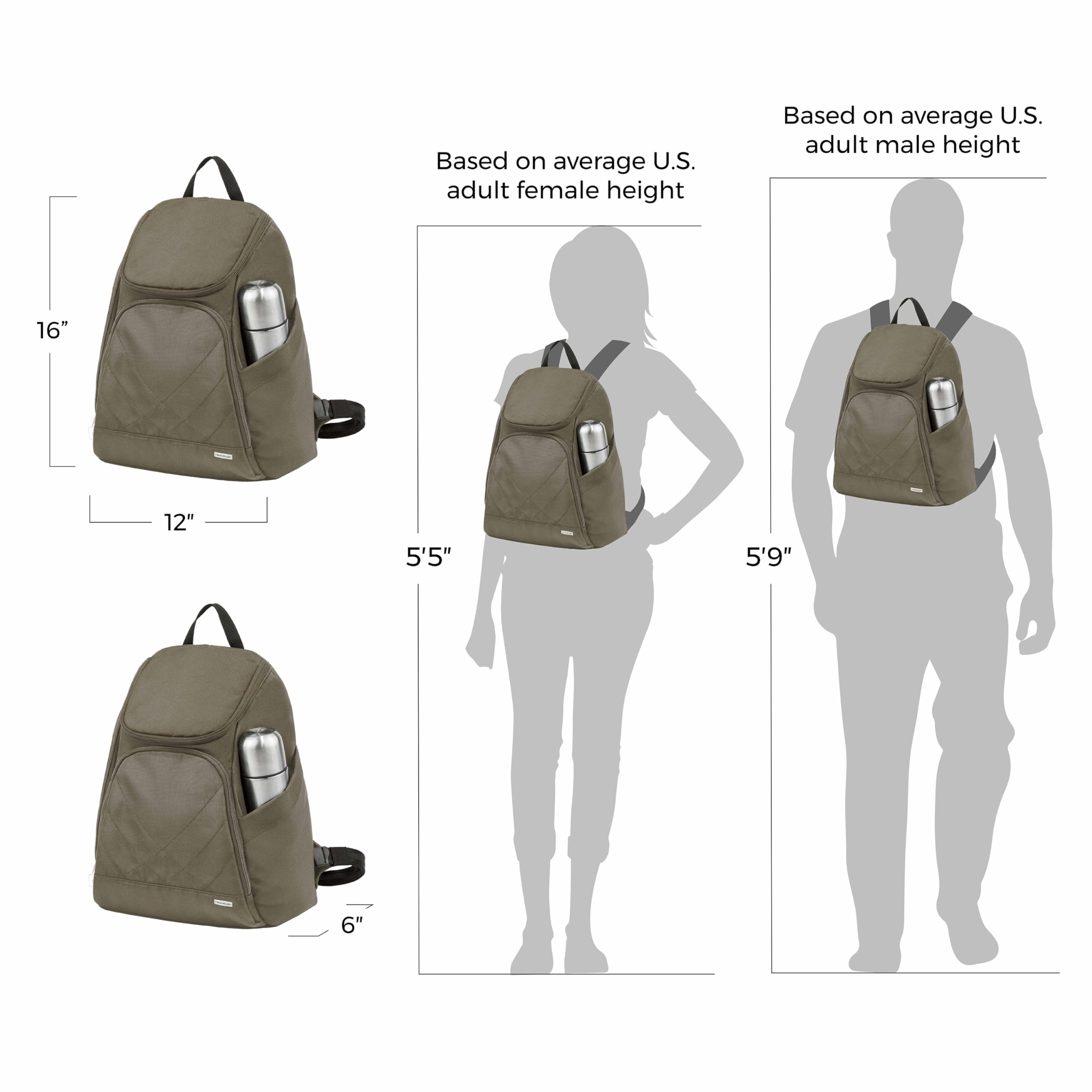 Travelon Anti-Diebstahl-Rucksack Classic