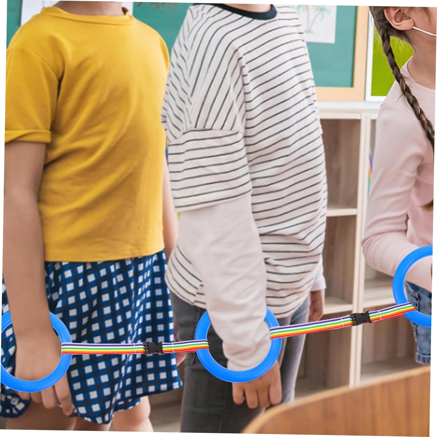 12pcs Safety Rope for Boy Girl Outdoor Walking Leash with Handles for Toddlers Preschool Kindergarten Daycare for Outings Hikes and Parks
