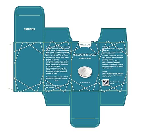 Miniatura 8 de Polvo de ácido salicílico (4.58 oz130 g), ingredientes originales ultra puros de grado cosmético sin aditivos, exfoliante BHA para limpiador de