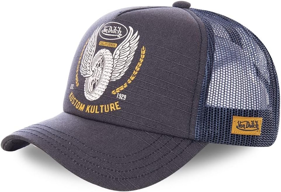 Von Dutch Men's Crew10 Baseball Cap Bleu