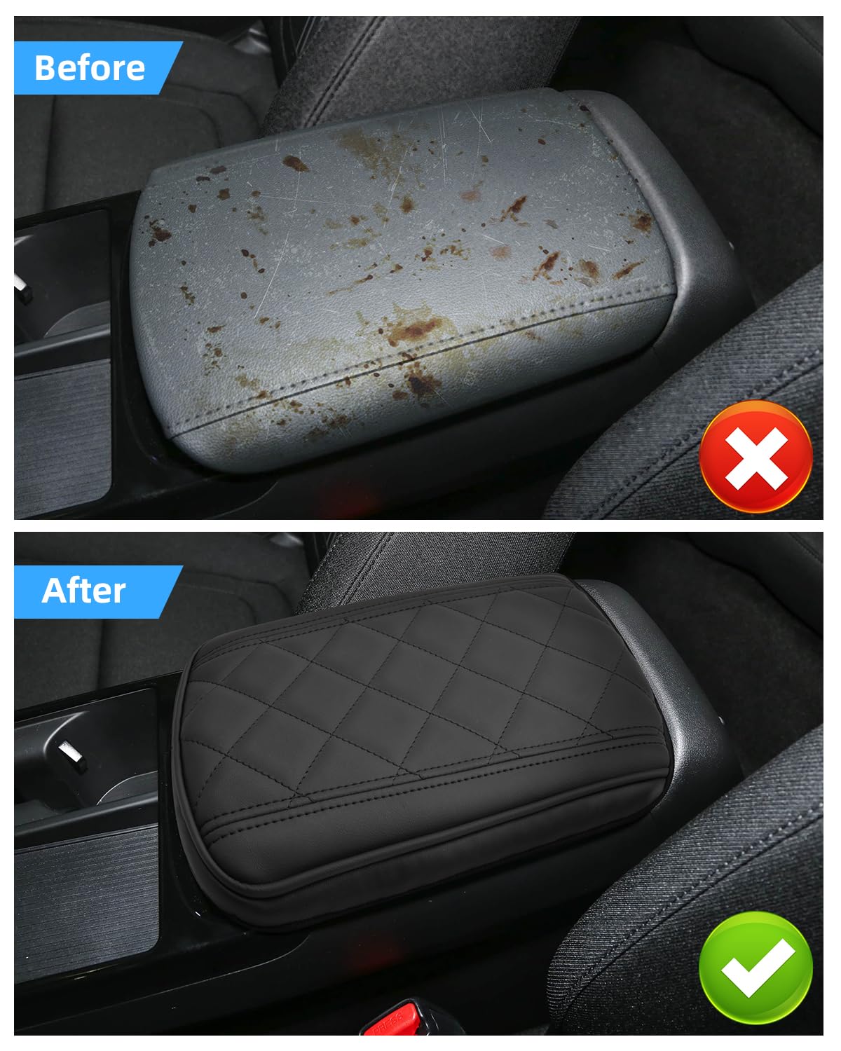 CDEFG Compatible Avec Hyundai Tucson NX4 2025 2026 Facelift - Accoudoir Central - Protection Contre Les Rayures - Console Centrale - En Cuir