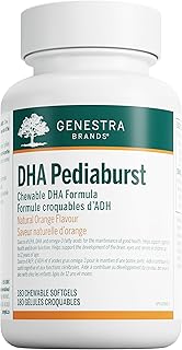Genestra Brands - DHA Pediaburst - Chewable DHA Supplement - 180 Chewable Softgels - Natural Orange Flavour