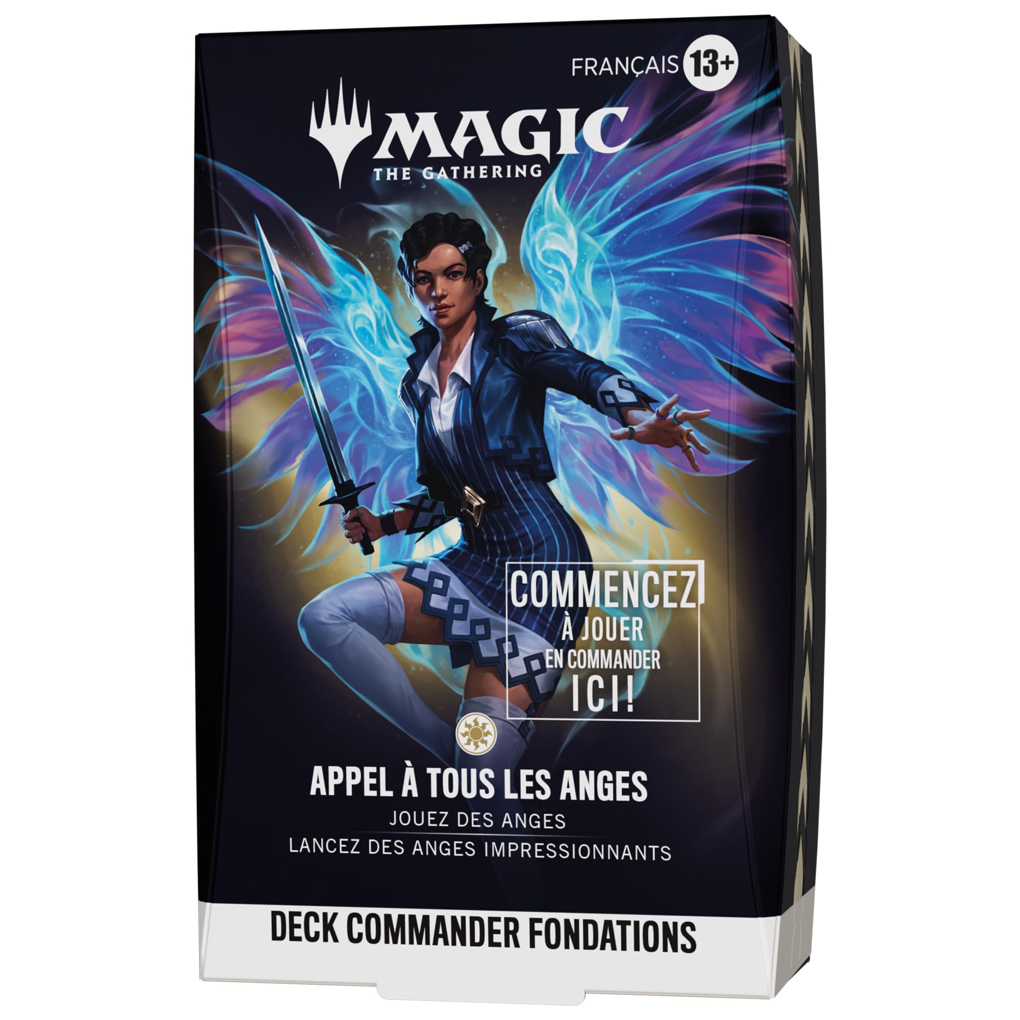 Deck Commander Fondations de Magic: The Gathering - Appel à Tous Les Anges | Deck de 100 Cartes + Accessoires (Version Française)