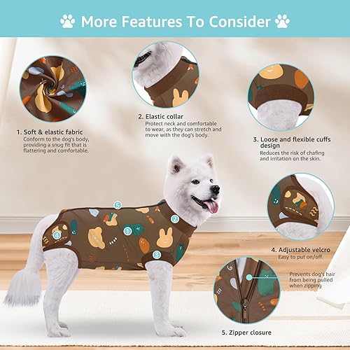 Miniatura 55 de Traje de cirugía para perros pequeños, esterilización femenina, traje profesional de recuperación para perros después de la esterilización, traje 2