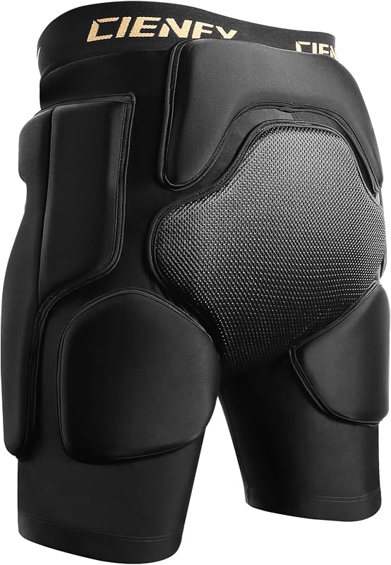 Cienfy 3D csípővédő polár rövidnadrág coccyx párnával síeléshez és gördeszkázáshoz