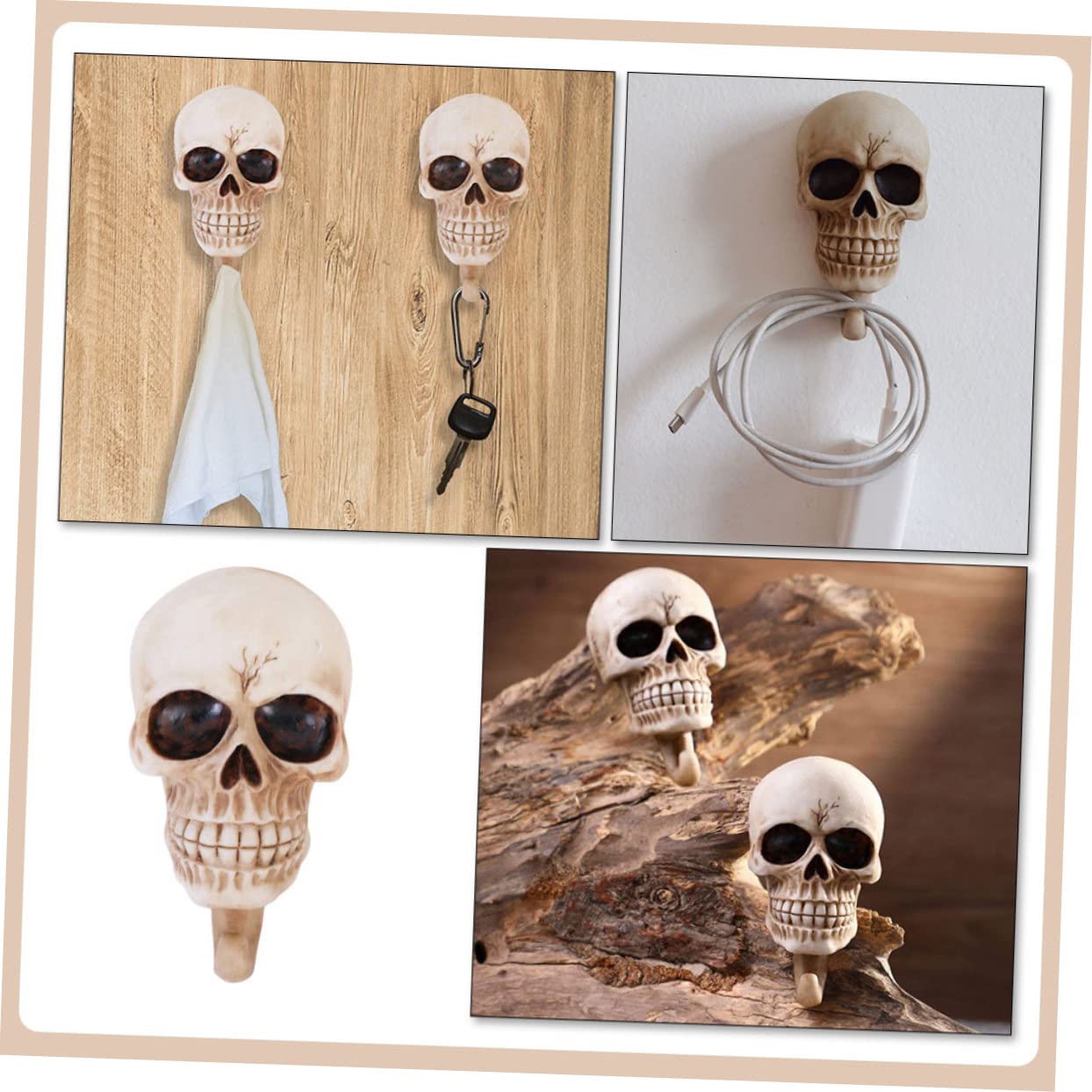 Planteur En Forme De Crâne Dans Une Baignoire - Résine, Style Gothique, Pour Cactus Ou Décoration, Environ 16,2x8,2x7,1 Cm