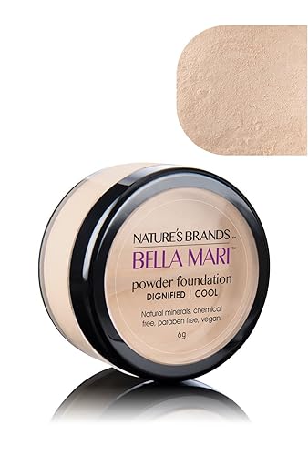 Miniatura 3 de Nature's Brands Bella Mari - Base de maquillaje mineral natural en polvo, perceptiva (neutro), 0.2 onzas