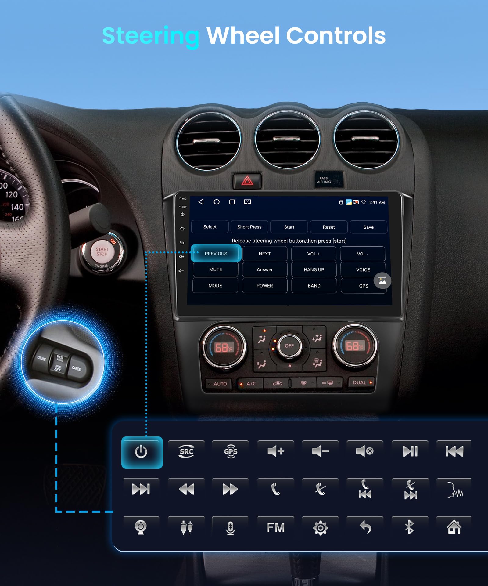 Amazon.com: 【4G+64G】 Car Radio Double Din Radio Android Car