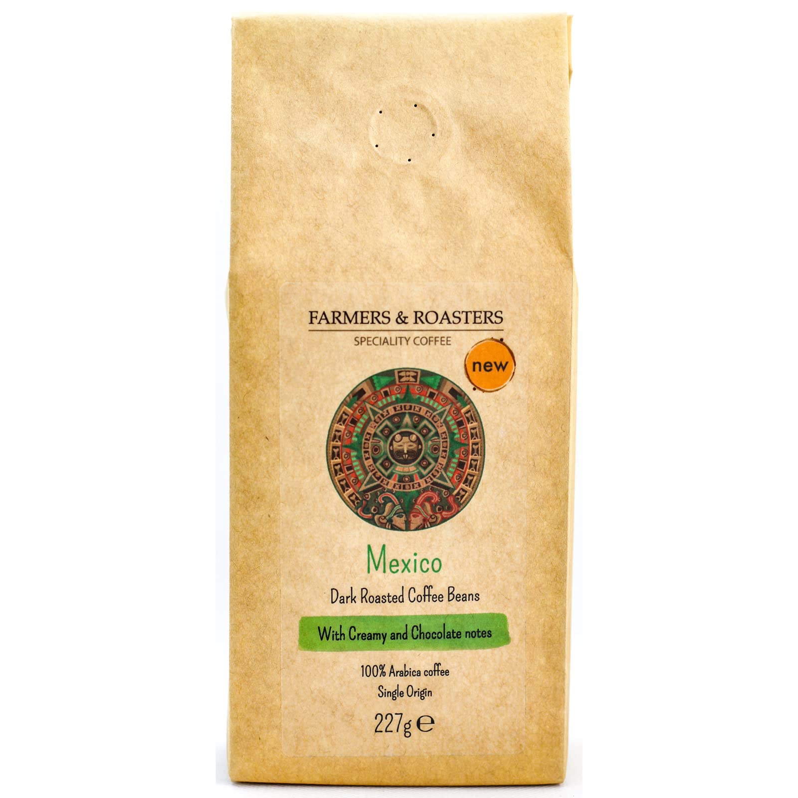 FARMERS & ROASTERS | Mexico Dark Roast Coffee Beans 227gr | Speciality Single Origin 100% Arabica | For All Coffee Makers