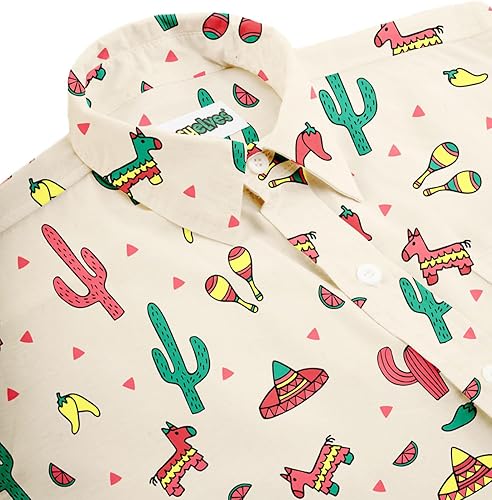 Miniatura 4 de Tipsy Elves - Camisas hawaianas para hombre, informales, de verano, para la playa, tela elástica con ajuste moderno