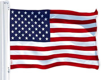 G128 Combo Pack: American USA Flag 3x5 Ft & South Vietnam Flag 3x5 Ft, Both Printed 150D Polyester, Indoor/Outdoor, Brass Grommets