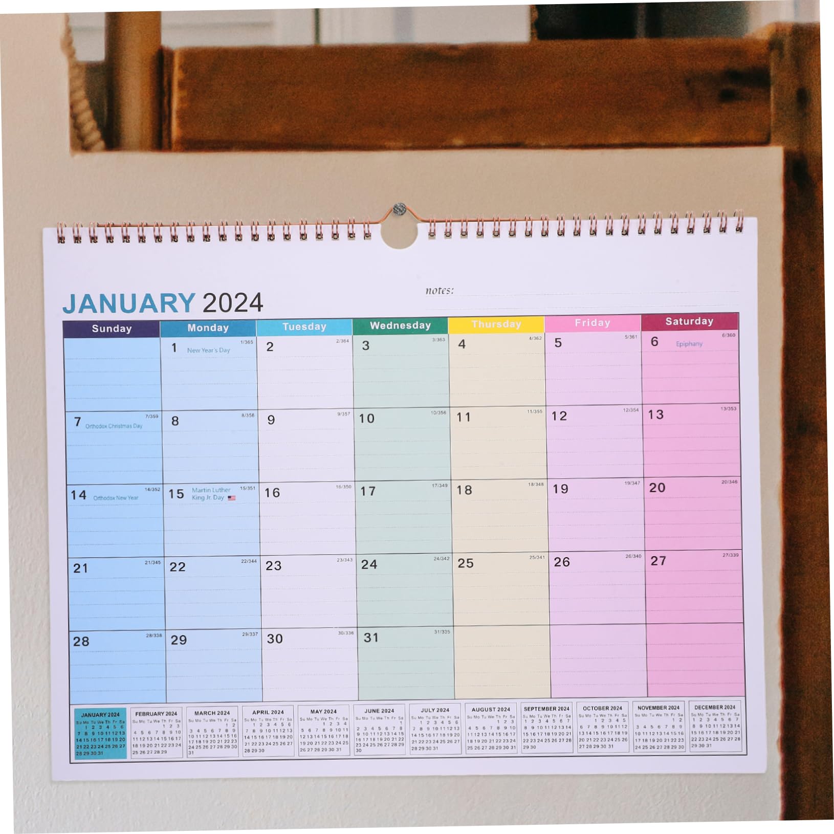 SEWACC 3stücke Wandkalender Für Büro Monatskalender Im Minimalistischen Design Englischer Wandkalender Mit Notizbereich Praktisch Und Dekorativ Für Zuhause Und Arbeitsplatz