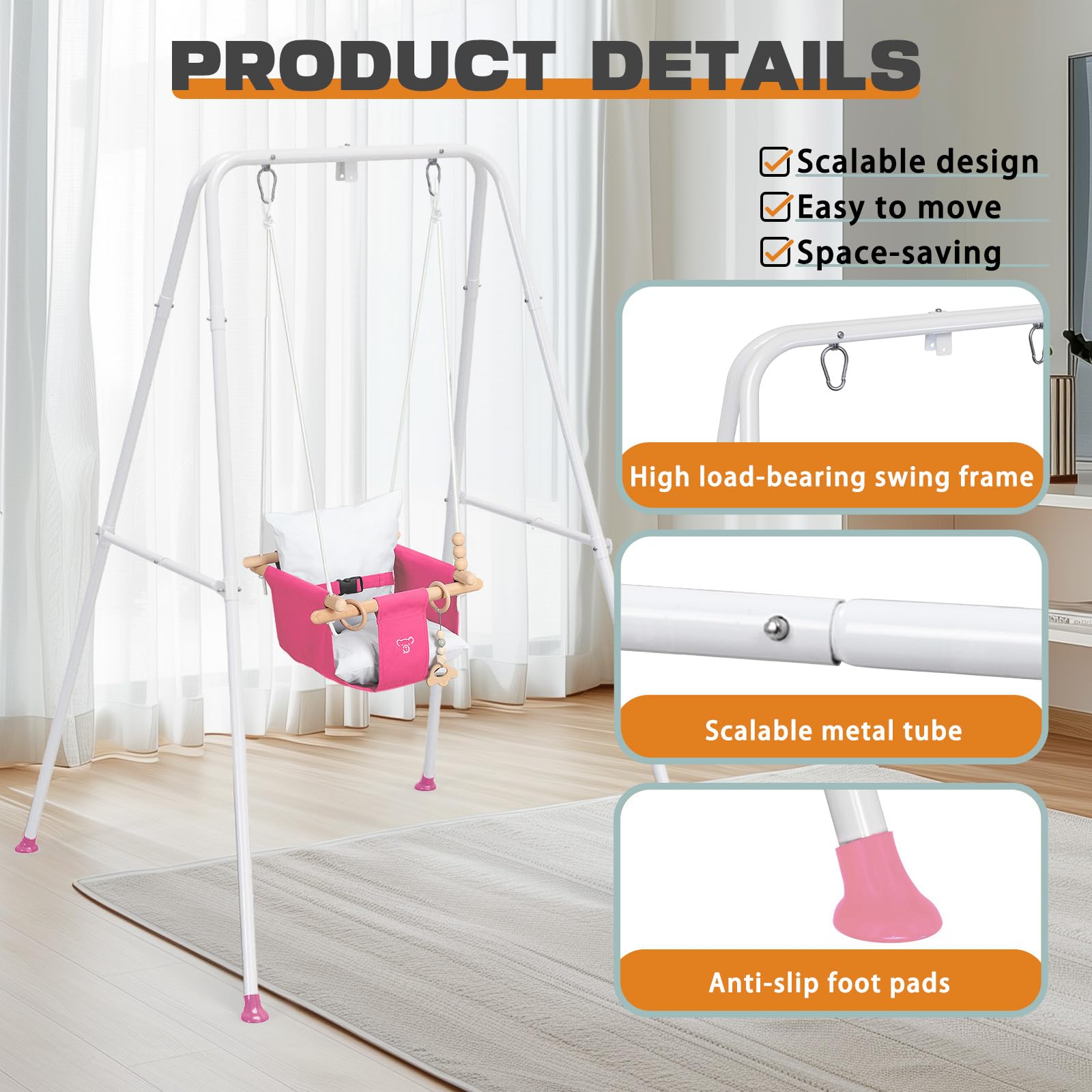 赤ちゃん swing Amazon.com: Baby Swing - Wooden Infant Swing for Outdoor