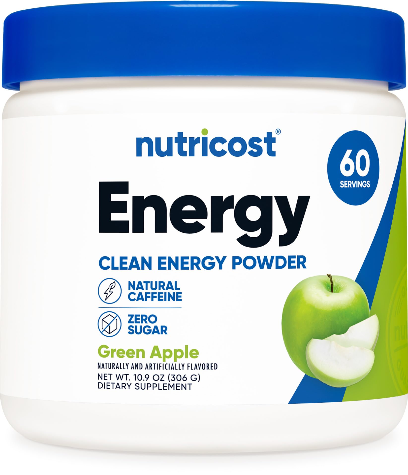 Energy Complex (Green Apple) (60 Servings) - Clean Energy Powder, 300g Dietary Supplement