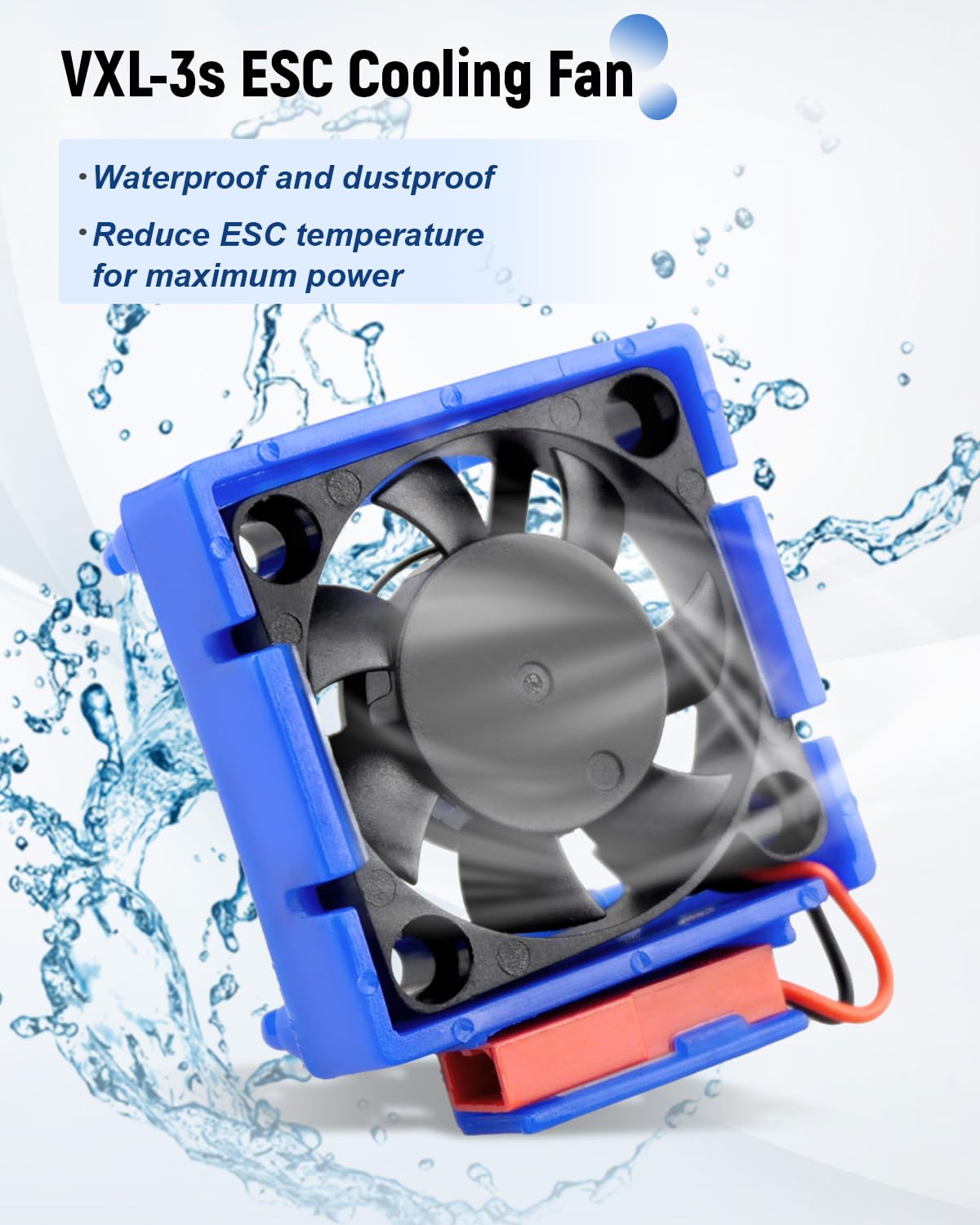 Snapklik.com : VXL-3s ESC Cooling Fan And Motor Dual Fan, Fit For 1/10 ...