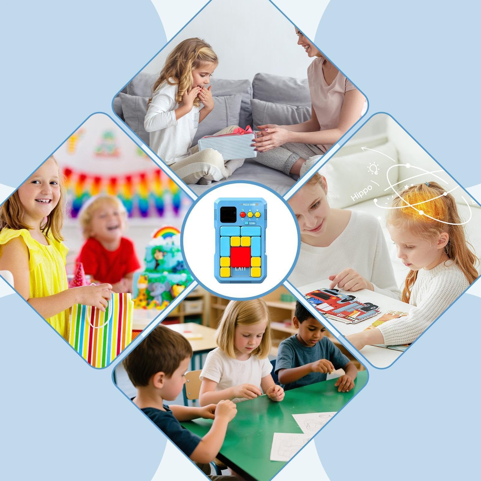 Puzzle Scorrevoli | Puzzle Educativo per Le,Tangram Scorrevole Puzzle | per Adulti Adolescenti Compleanno Classe Casa Vacanze Viaggi Road Trip