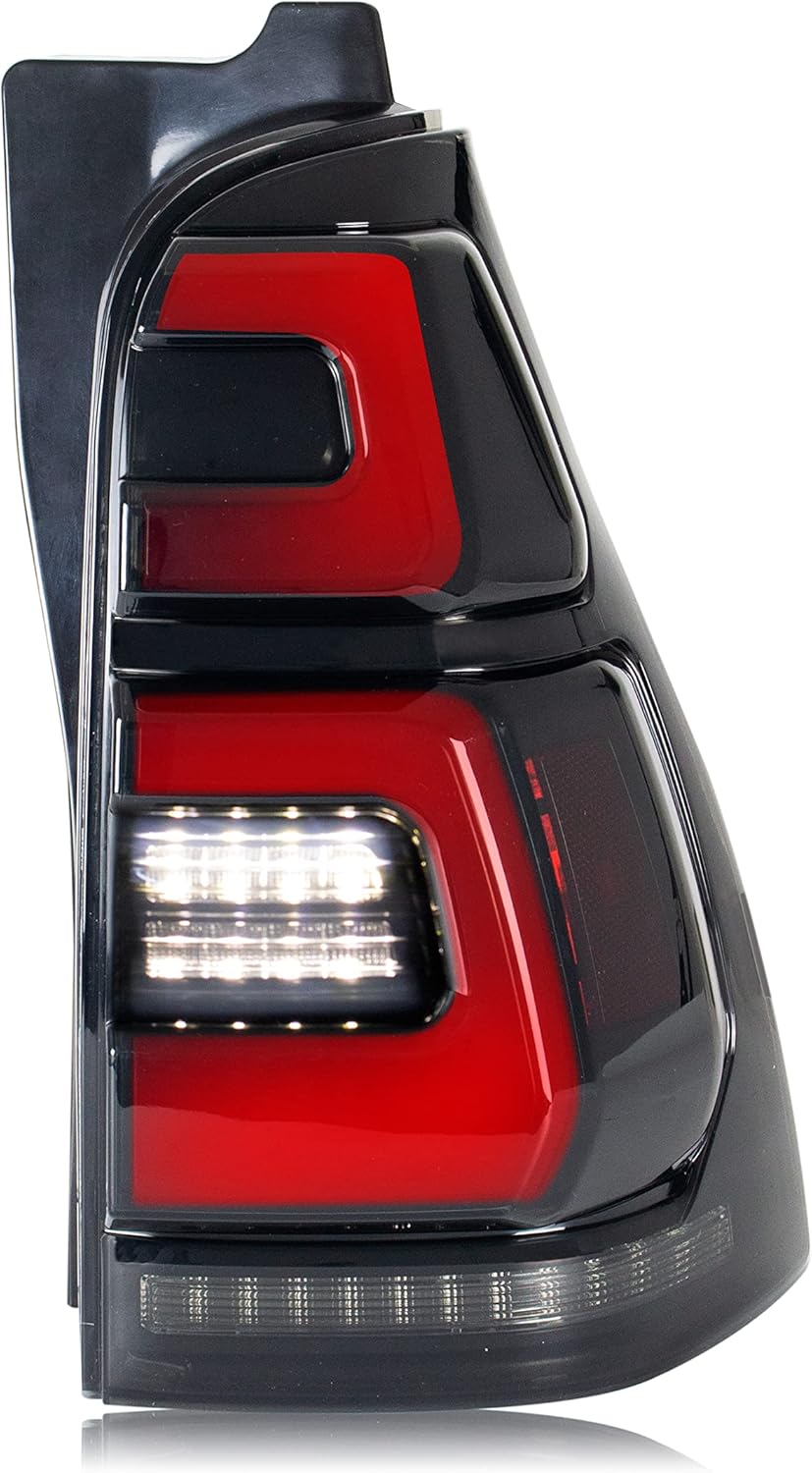 inginuity time LED Tail Lights for Toyota 4Runner 4th GEN 4-Runner 2003-2009 3D Start-up Animation Sequential Turn Signal Black Off-Road Rear Lamps Accessary