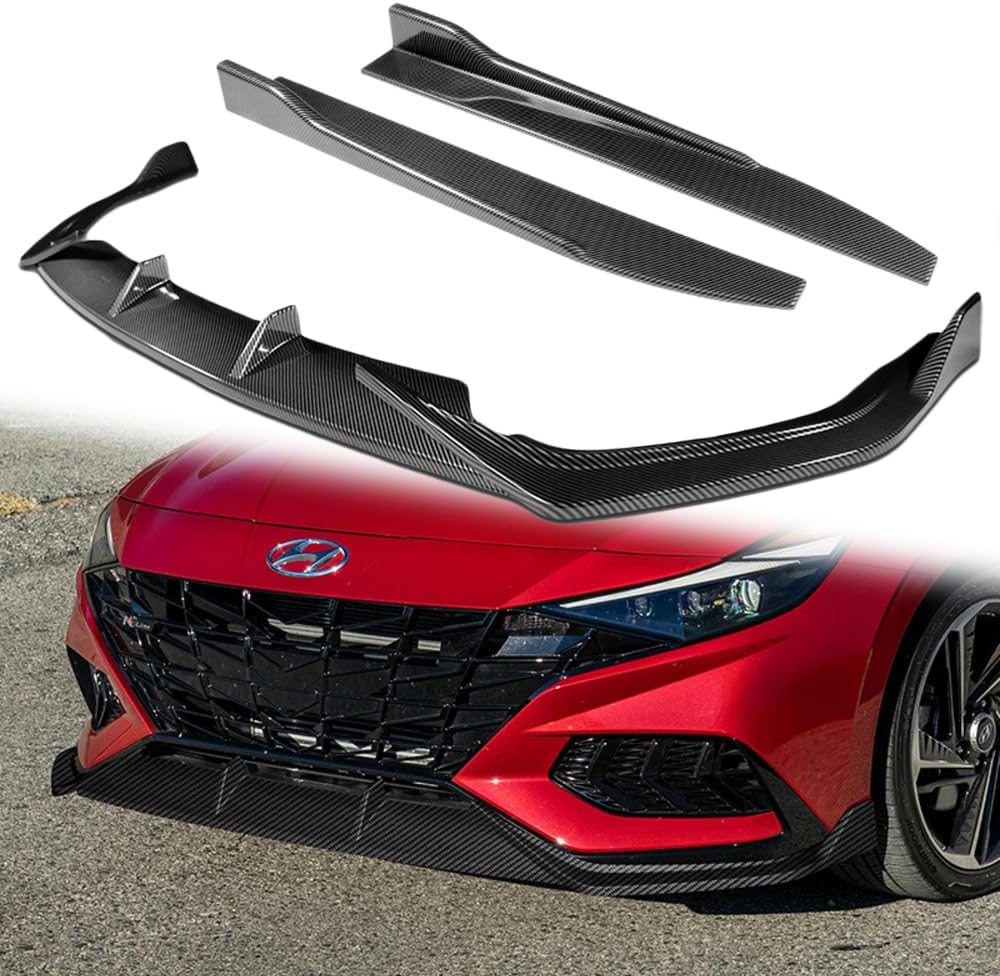 Amazon.com: Q1-TECH, 5-Piece Front Bumper Lip + Side Skirt Rocker ...