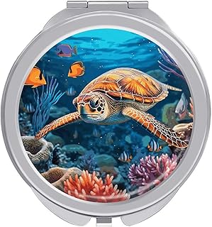 Portable Travel Makeup Mirror, Tropical Fish ...