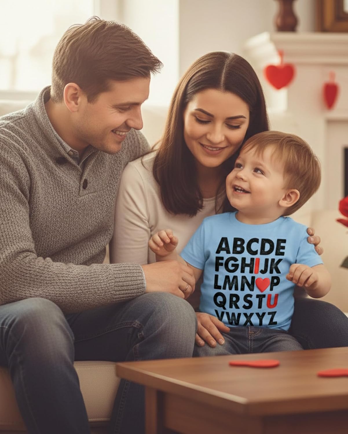 Tstars ABC I Love You Kids Valentine Shirt - Alphabet Heart Graphic Tee for Toddlers, Boys and Girls - Image 6