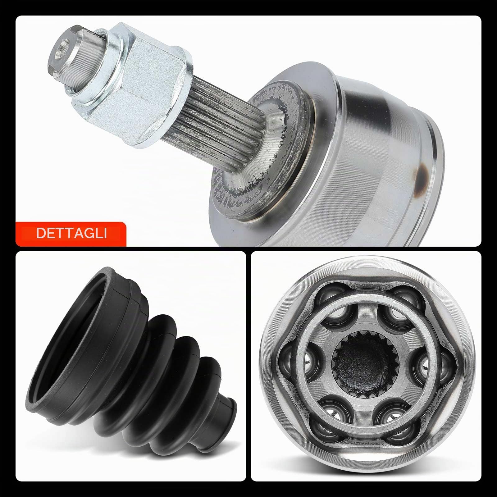 Frankberg Kit giunto albero di trasmissione anteriore VKJA3166 | Compatibile con: Corsa D S07, Idea 350, Punto Box/Hatchback 199, Corsa E X15, Punto Evo 199, Adam M13, Grande Punto 199