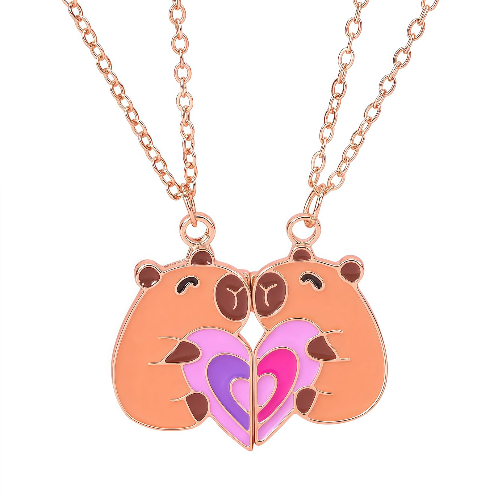 Waeceip Collana Capybara Divertente Per Donne E Uomini - 'Just A Who Loves Capybaras' - Acciaio Inox Regalo