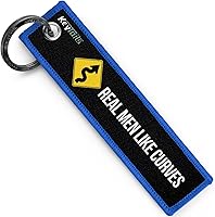 Vista 7 de Keytails - Llaveros de calidad premium para motocicleta, coche, scooter, ATV, UTV [Los hombres de verdad les gustan las curvas]