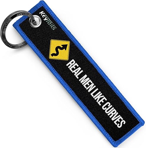 Miniatura 7 de Keytails - Llaveros de calidad premium para motocicleta, coche, scooter, ATV, UTV [Los hombres de verdad les gustan las curvas]