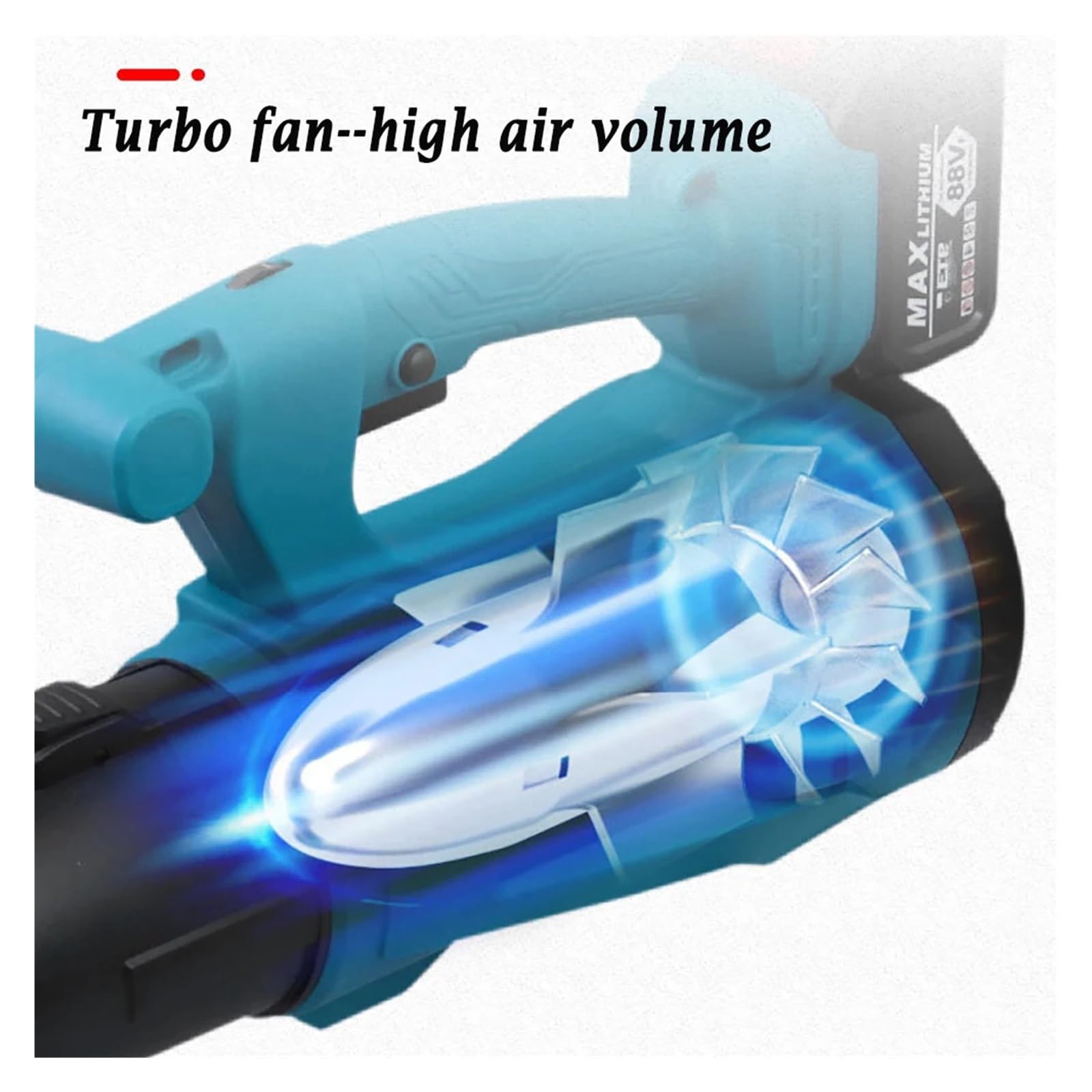 Aspirador Jardín Soplador De Aire Eléctrico 1000W, 3000r/min, 21V, Inalámbrico Polvo Y Nieve con Batería Litio Cargador For Limpieza Mangueras Mantenimiento Jardín Potente Esfuerzo(2 Battery Set)