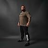 Beast - Men's T-Shirt Heavy 100% Cotton Top by Eddie Hall - Relaxed Fit Core Tee - Gifts for Men - Khaki - XXL #2