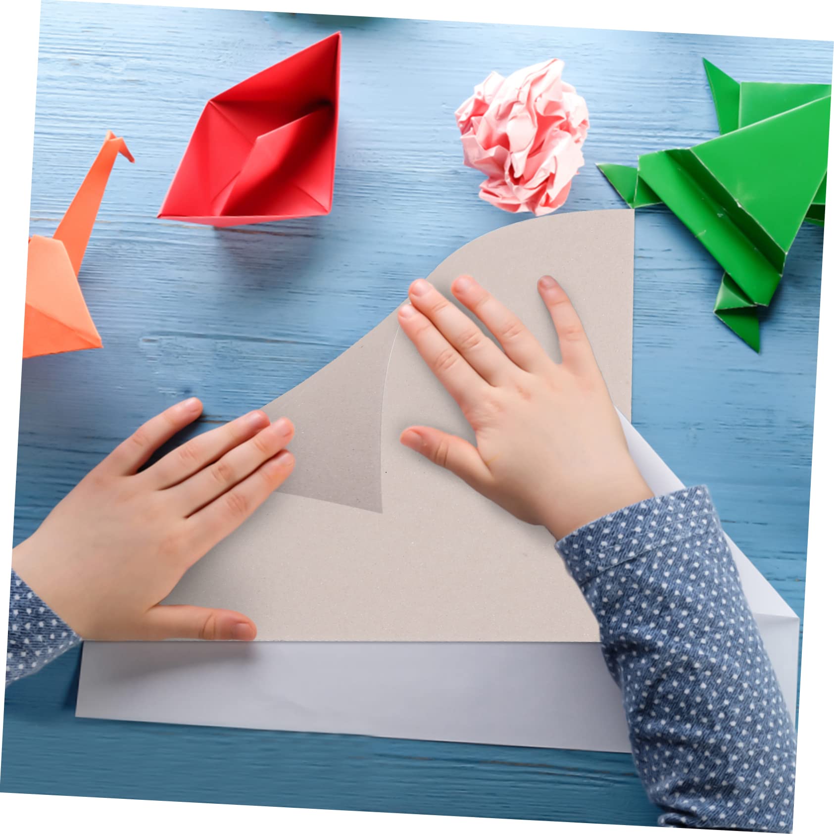 BEBEMOKO 10pcs Handcraft DIY Paperboard Sheets Kindergarten Boys and Girls Toys Scrapbooking Paper Cutting Entertainment