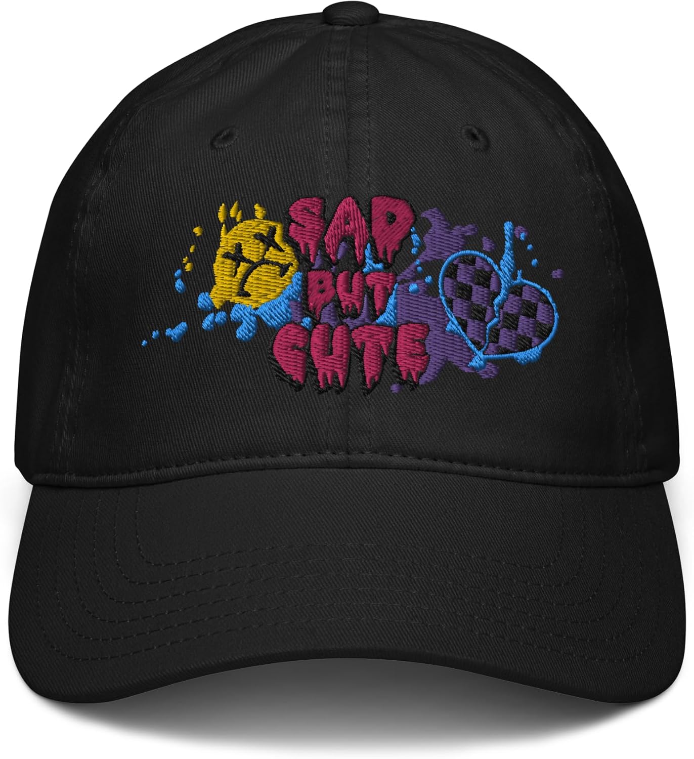 Sad but Cute Scene Graphic Adjustable Baseball Hat