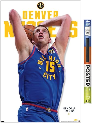 Trends International NBA Denver Nuggets - Póster de pared de la serie 23 de Nikola Jokic