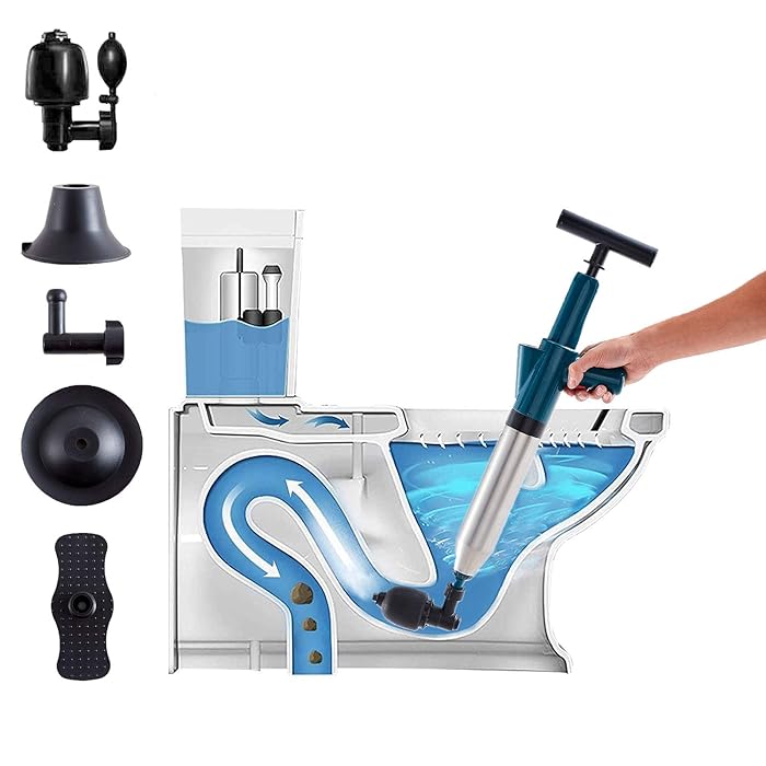 Buy Stoflan Toilet Plunger Drain Clog Remover Compressed Air Drain