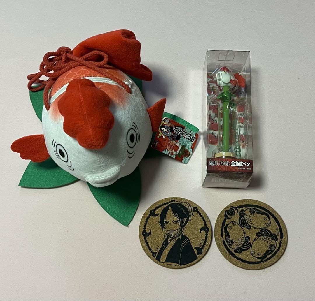 Amazon | 鬼灯の冷徹 金魚草ボールペン&ぬいぐるみポーチ&コースター