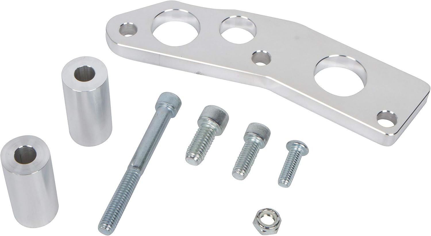 Big Block Chevy Alternator Relocation Bracket for clearing A-Arms with Short Water Pump