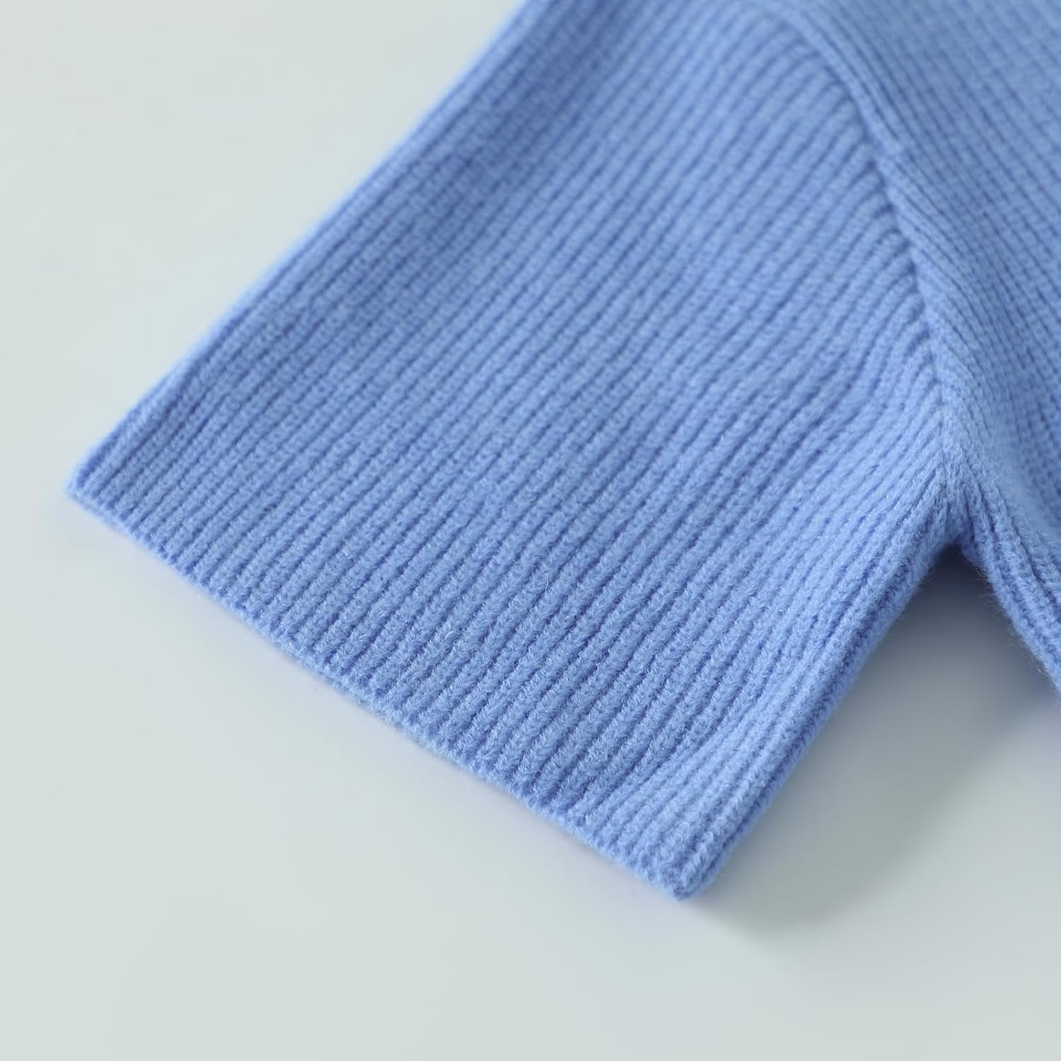 Women's Y2K Button Down Cardigans Shirts Summer Short Sleeve Knitted Blouse Top Going Out Cropped Knit Tops - Image 6