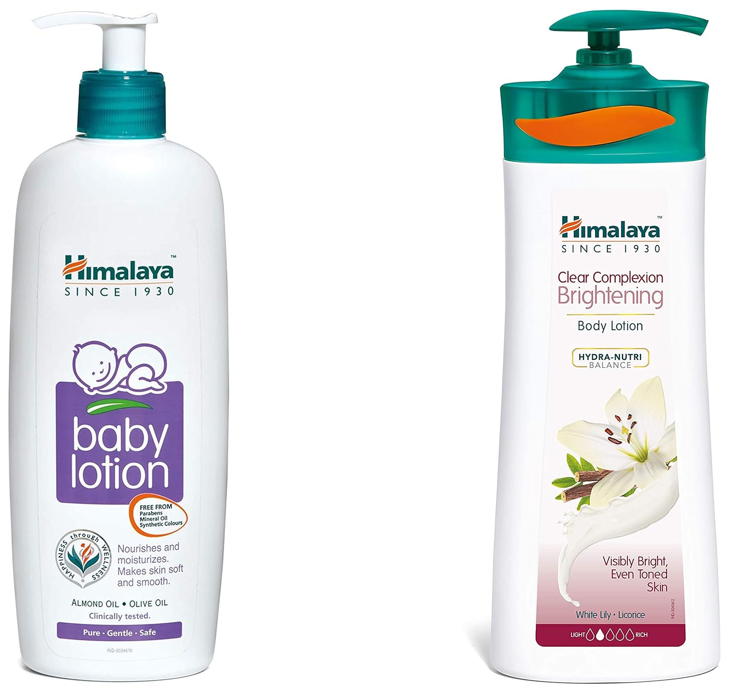 Himalaya Baby Body Lotion, For All Skin Types (400 ml) & Clear