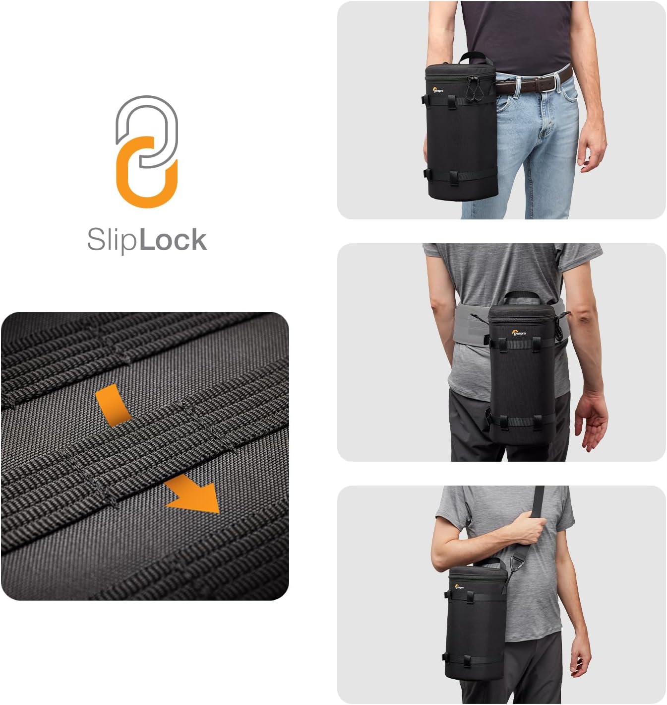 Lowepro ProTactic LCS 13 x 32 III Camera Lens Case, Camera Lens Pouch Bag, fits 300mm F/2.8, for DSLR and Mirrorless Cameras, Vol-5L Dim: 12.99x5.12x5.12in, Camera Bag for Photographer/Videographer