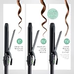 MINT REVAMP X-Long Barrel 1 Inch Curling Iron — Easier & Faster Styling for Long Hair | Truly Ionic & Even Heat Ceramic Curling Iron 1 Inch | Professional Optimized Clamp for Smooth Salon Curls