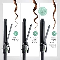 Vista 5 de MINT REVAMP - Rizador de longitud extra larga, 1 pulgada, diseño actualizado con calor más rápido, tensión de abrazadera optimizada y comodidad
