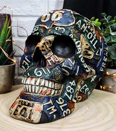 Miniatura 2 de Ebros Gift Nostálgica Ruta Occidental 66 Esquénico Carretera de los Estados Unidos Carretera Memoria Lane Señales Calavera Osario Macabra Calaveras