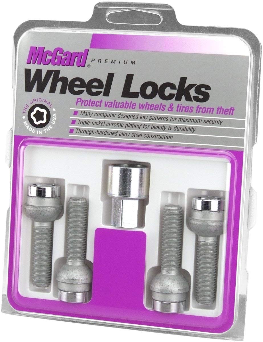 McGard Wheel Locks M12×1.5 マックガード　おまけ付き Chrome Regular Shank Wheel Lock Set (M12 x 1.5 Thread Size