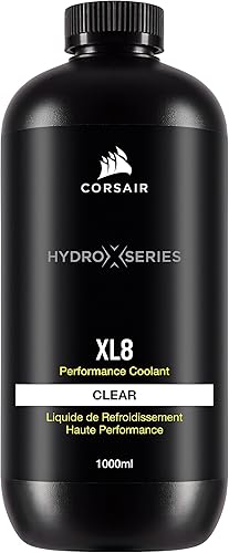 Vista 7 de CORSAIR Hydro X Series, XL8, refrigerante de rendimiento, 1L, azul translúcido