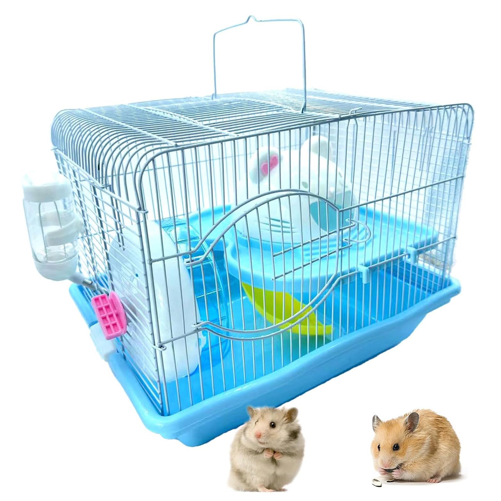 Amazon.co.jp: 2段ポータブルハムスターケージ小動物ケージハムスター