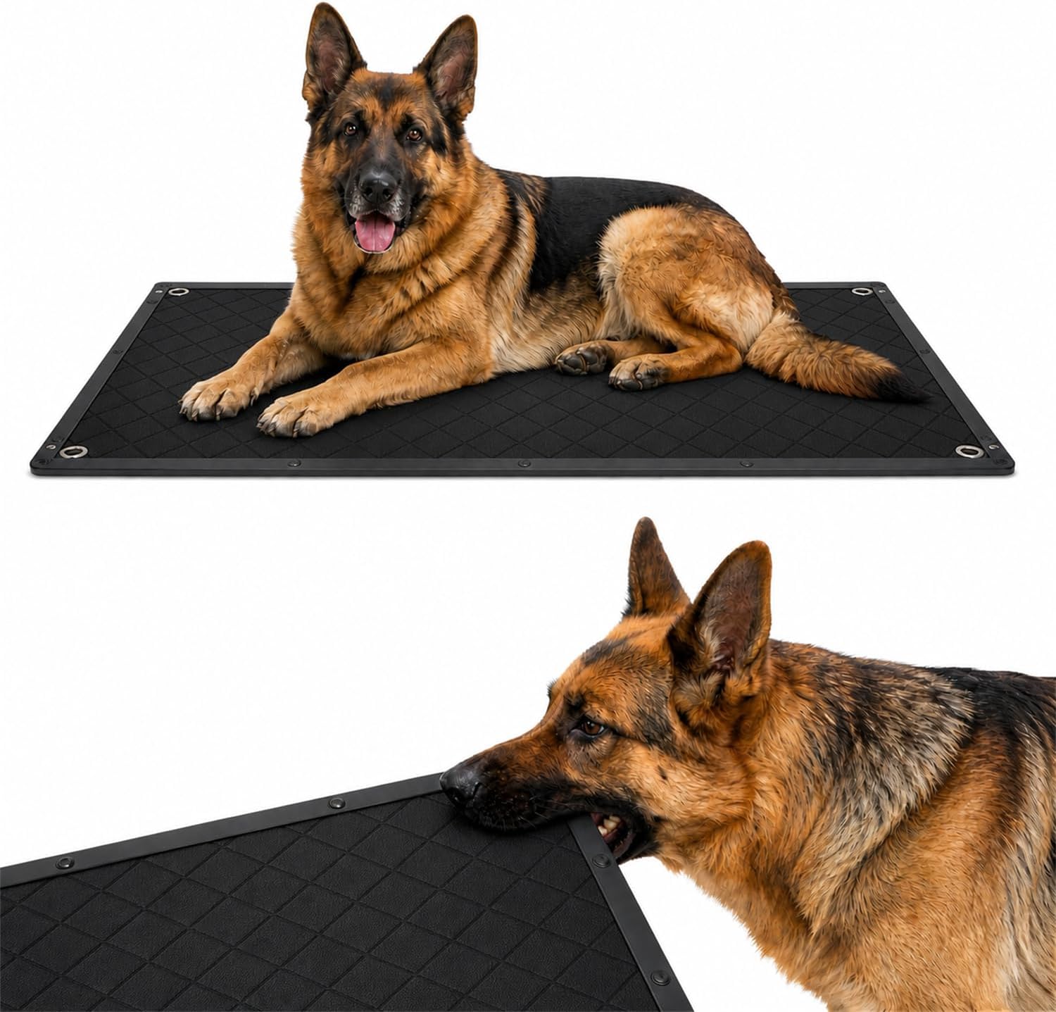 GRENTY Chew Proof Dog Crate Pad for Aggressive Chewer Small Dogs(23x17 in)