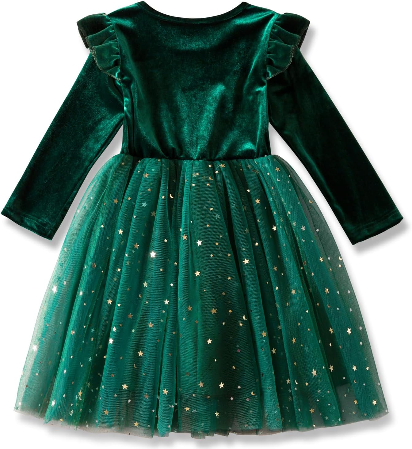 NNJXD Princess Girl Long Sleeve Autumn Winter Dress Tulle Party Dresses - Image 4